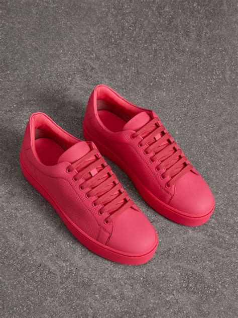 burberry sneakers neon pink|Signature Sneakers .